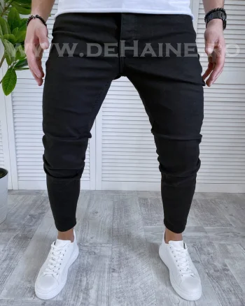 Blugi barbati conici negri 1019 D2