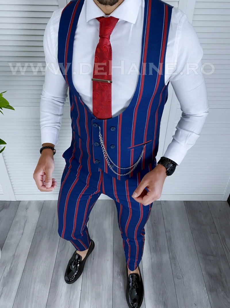 Compleu barbati  Vesta + Pantaloni A8776 V3-3