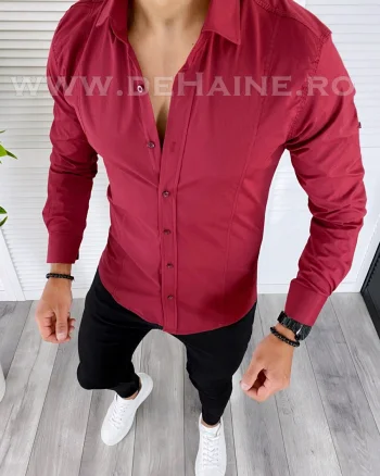 Camasa barbati grena slim fit B5039 W2-1 E 17-4