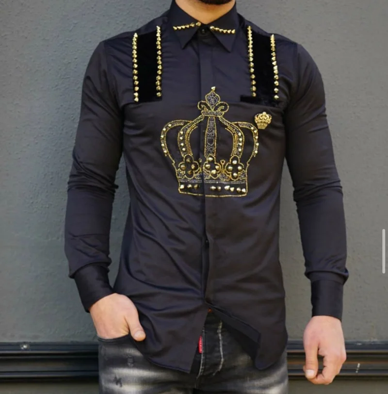 Camasa barbati slim fit pentru evenimente B5904 6-3.3