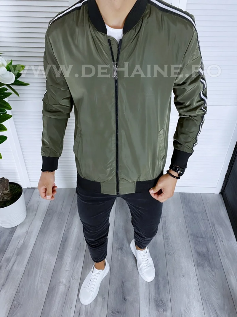 Geaca barbati de toamna kaki din fas subtire B5987 32-2