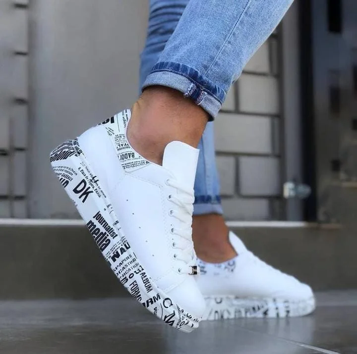 Adidasi barbati casual albi B3623  T53-2
