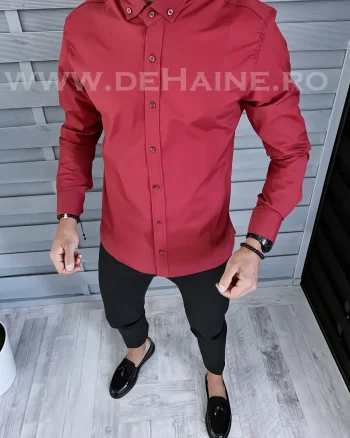 Camasa barbati grena slim fit B1361 62-5 E