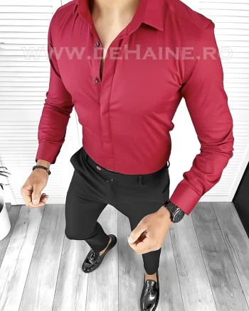 Camasa barbati grena slim fit B8413 61-2 E