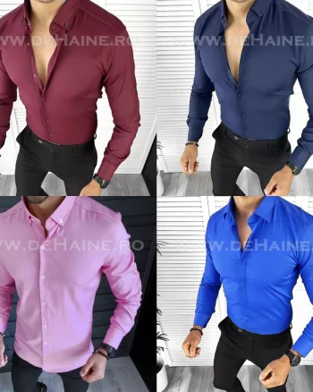 Set 3 camasi slim fit - culori la alegere 12401