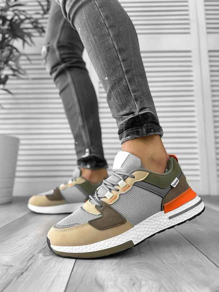 Adidasi barbati casual maro B018 N16-3