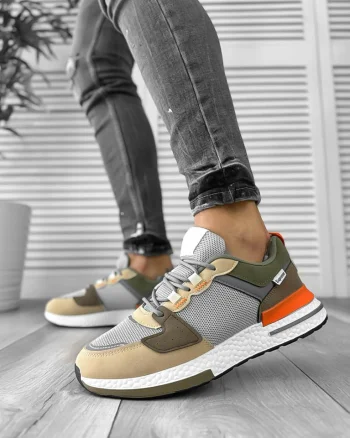 Adidasi barbati casual maro B018 N16-3
