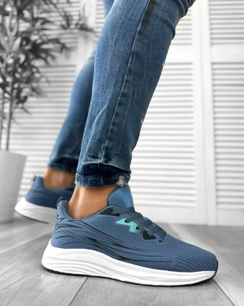 Adidasi barbati casual albastri 737 T4-1