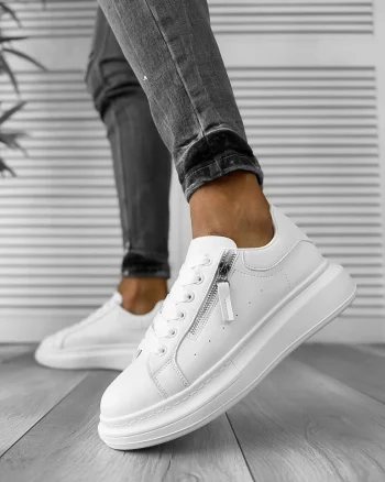Adidasi barbati casual  albi K05    N10-3