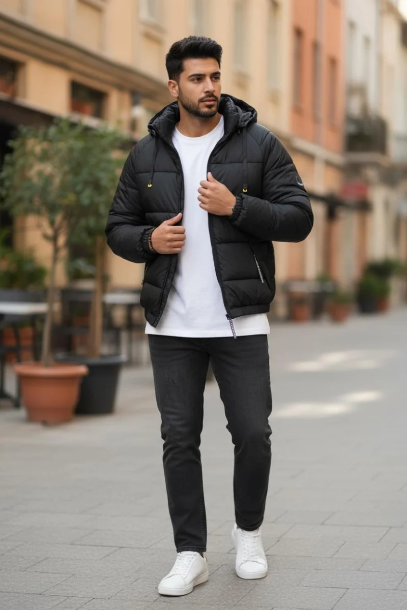 Geaca barbati neagra M2302 57-2