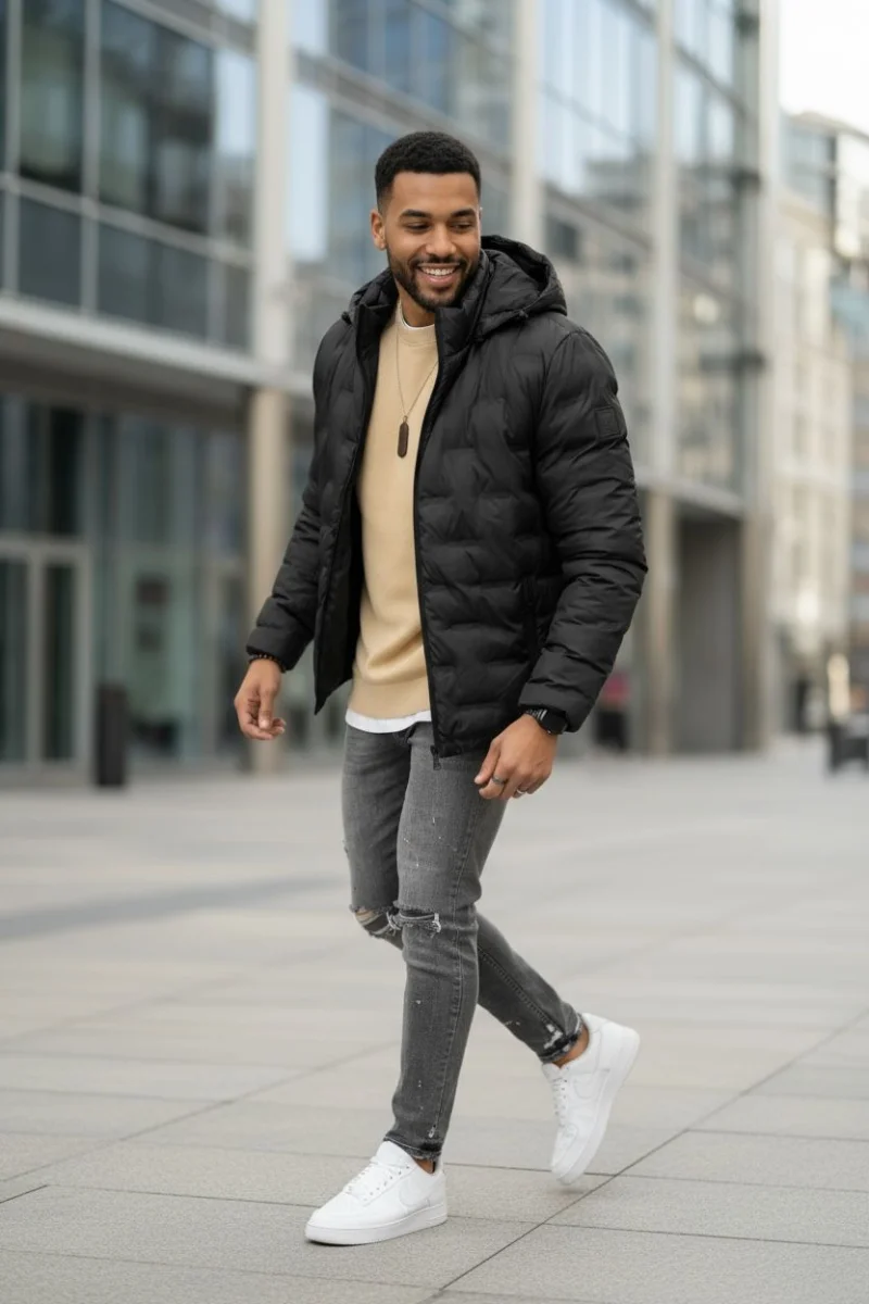Geaca barbati  neagra 5226 T12