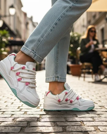 Adidasi dama casual albi 508 T51-3