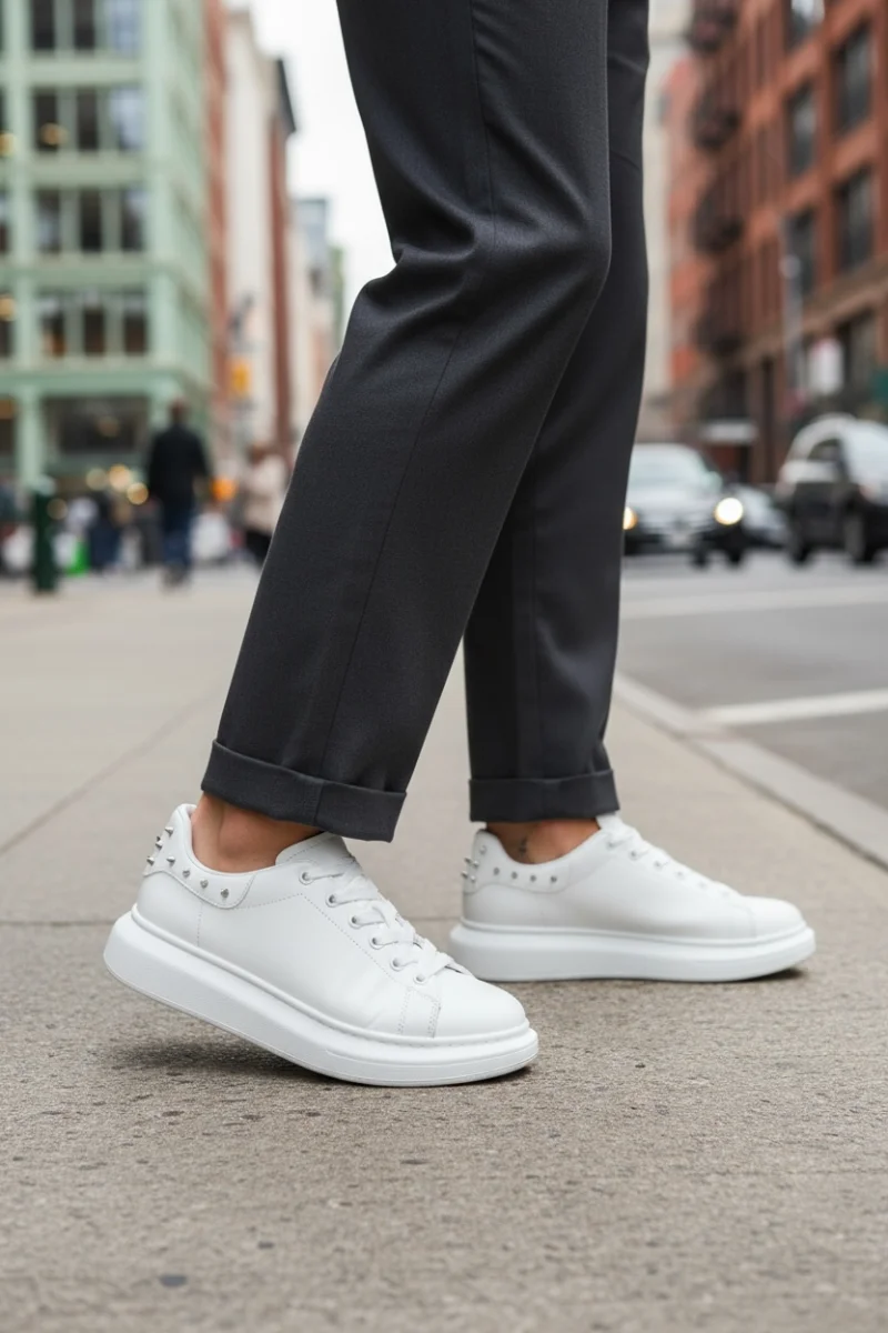 Adidasi barbati casual amq  albi 6626 N17-3