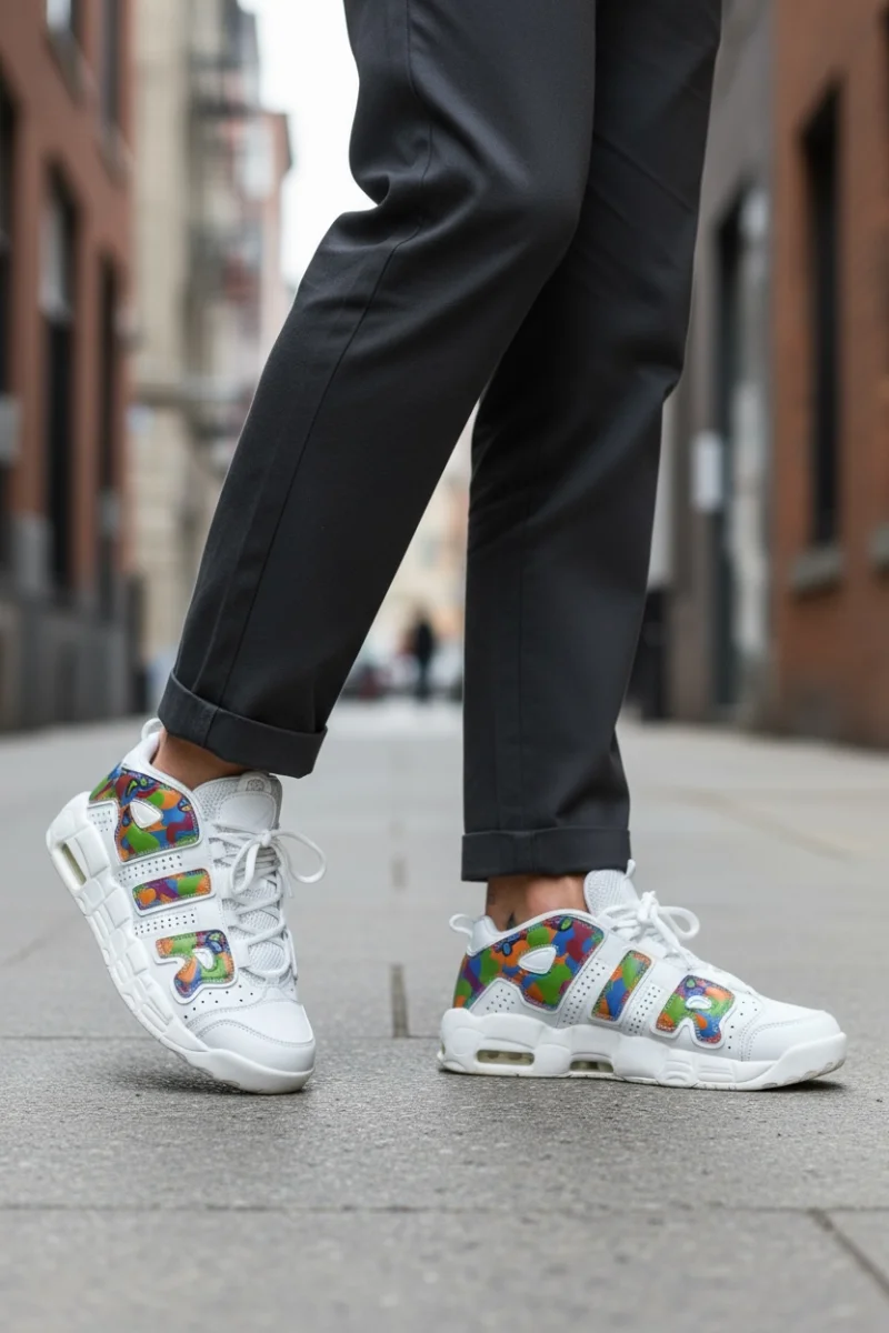 Adidasi barbati casual  albi AIR70