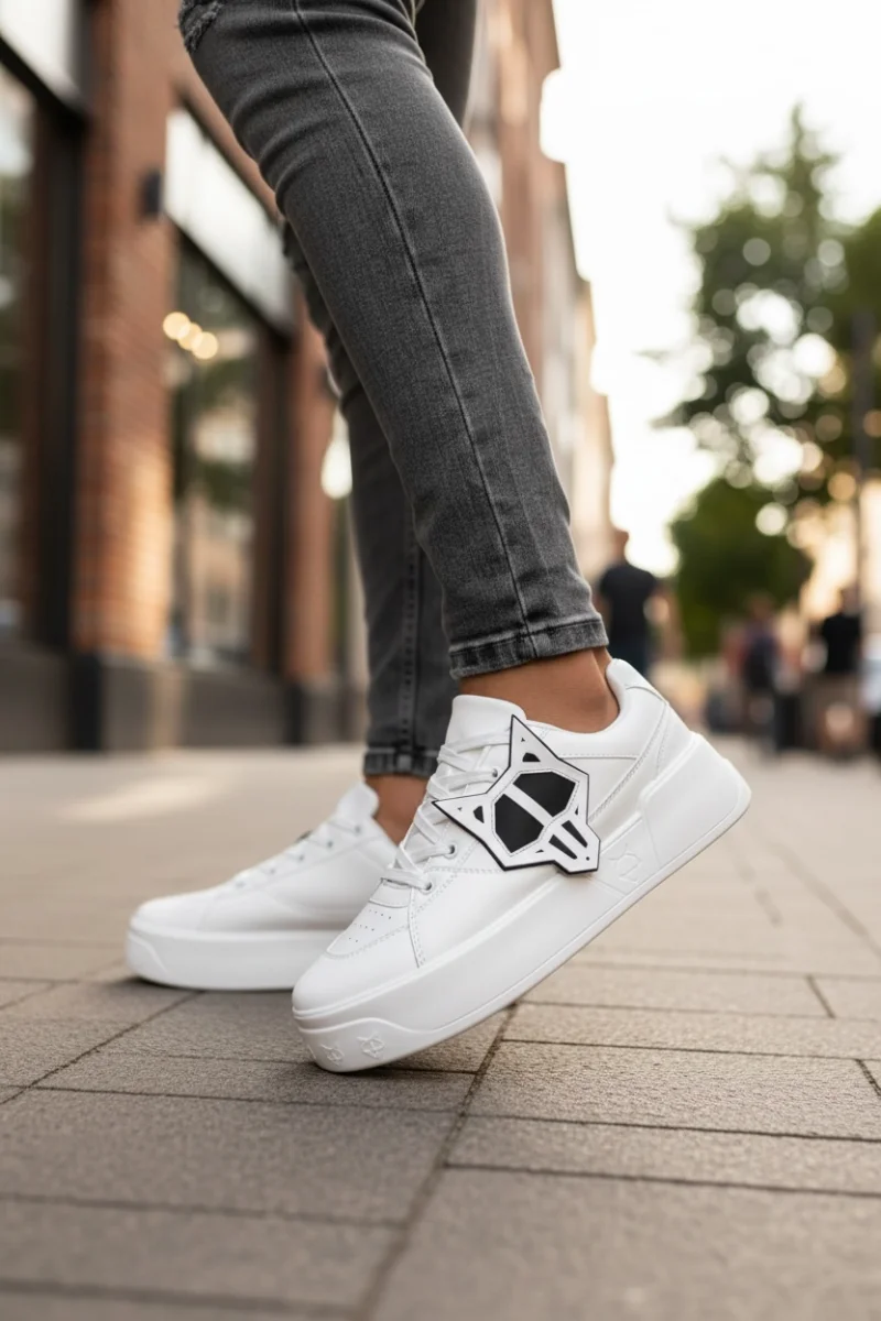 Adidasi barbati casual WOLF  albi 080 N13