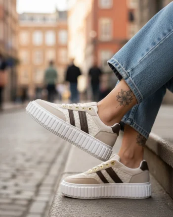 Adidasi dama casual  bej  LA351  N7-2