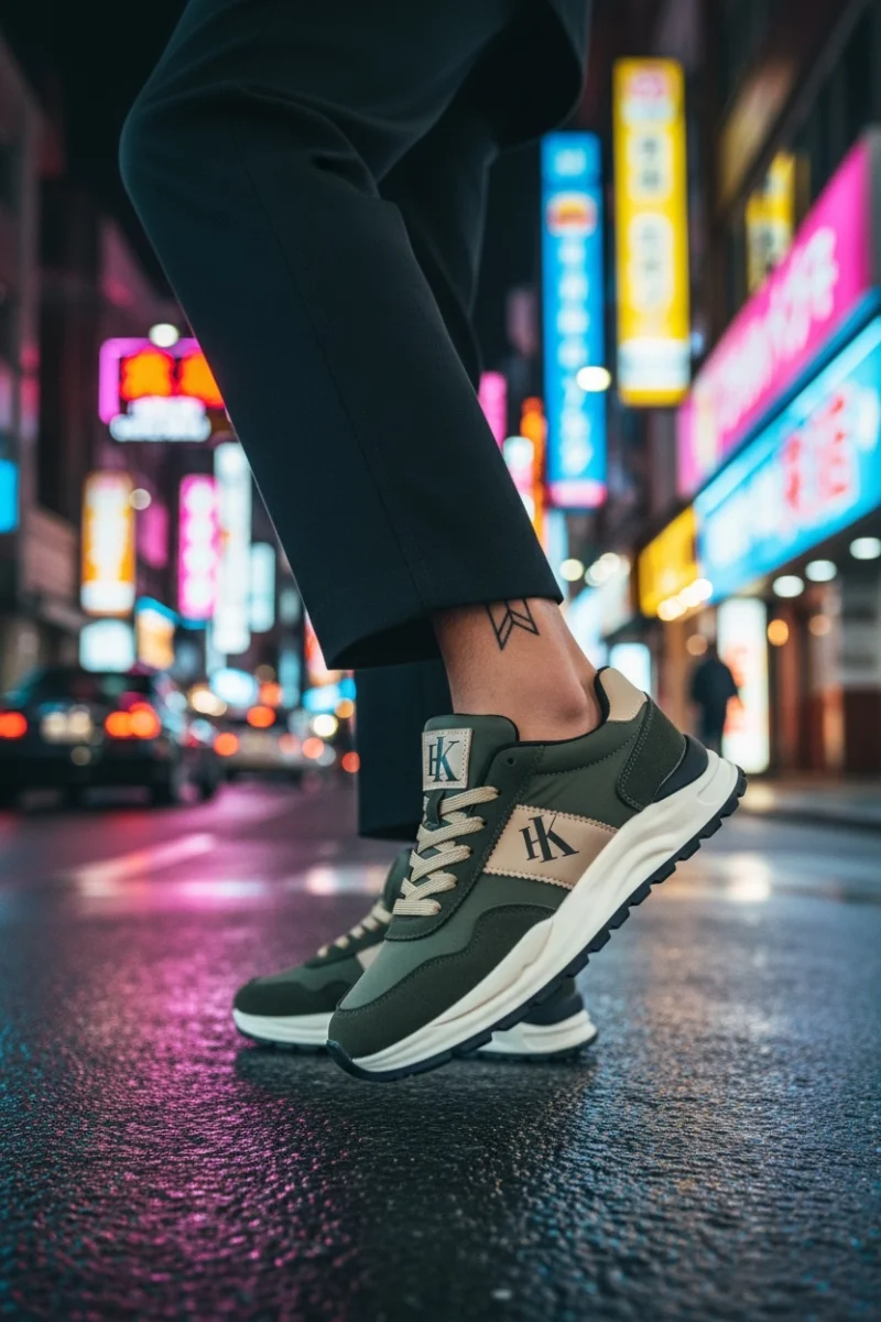 Adidasi barbati casual  kaki A2571