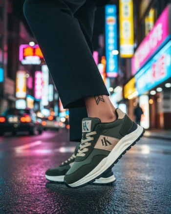 Adidasi barbati casual  kaki A2571