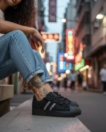 Adidasi dama casual negri M2095 N9-2