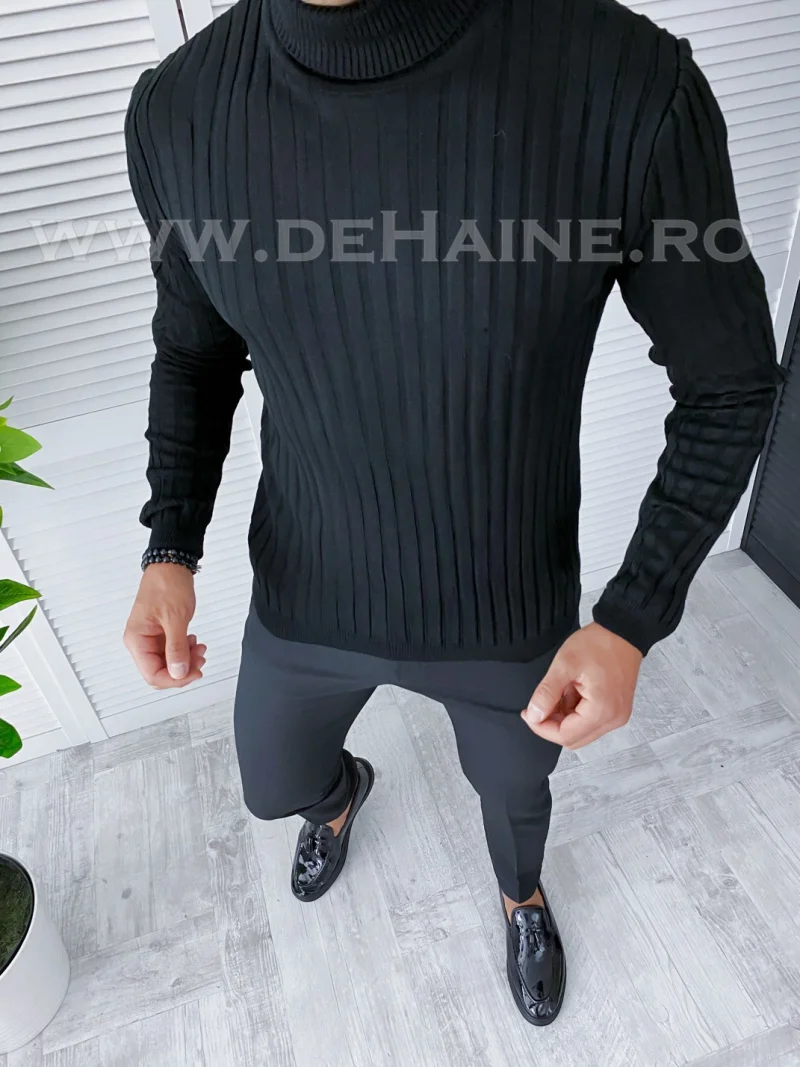 Helanca barbati slim fit neagra B2736 N1-5.6*
