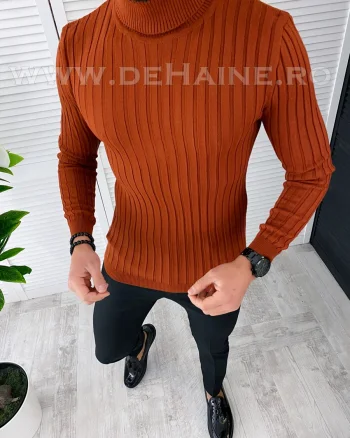 Helanca barbati slim fit caramiziu B2736 Y2
