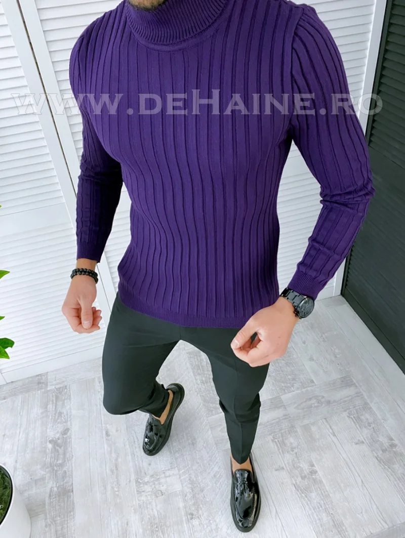 Helanca barbati slim fit mov B2736 V