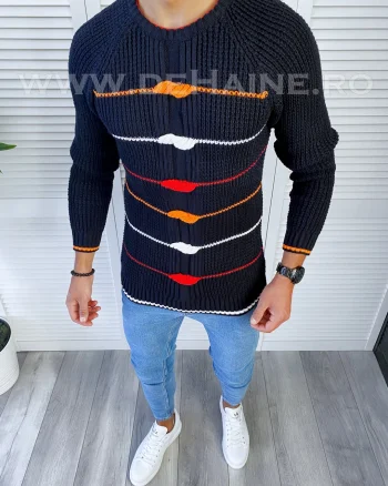Pulover barbati gros bluemarin slim fit T3587 U2-2 107-4 - E ~