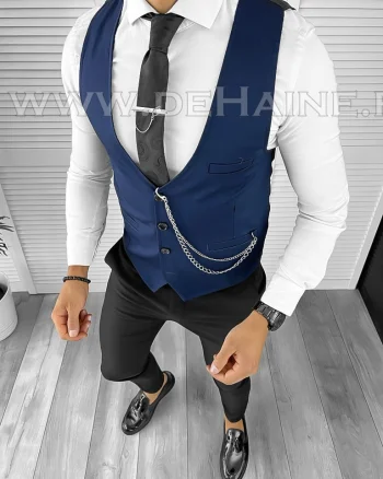 Vesta barbati eleganta slim fit bleumarin B8178 O1-4.2