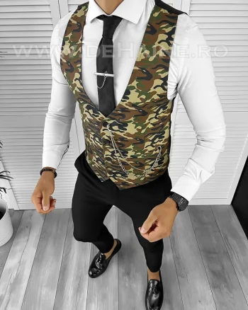 Vesta barbati slim fit camuflaj B8249  O1-4.3