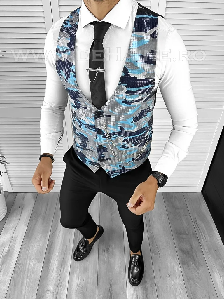 Vesta barbati slim fit camuflaj B8255 75-4 E