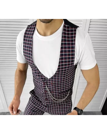 Vesta barbati eleganta slim fit 11801 E V1