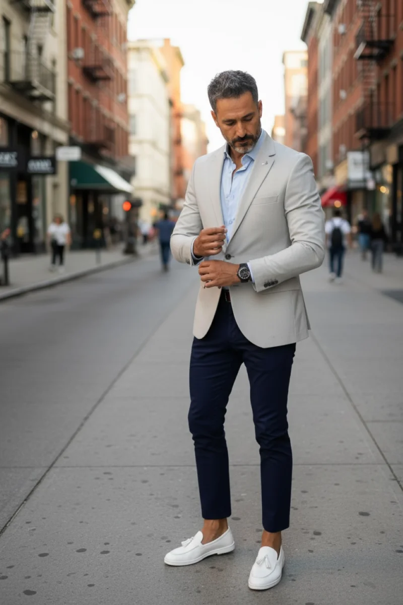 Sacou barbati slim fit gri 020 88-2.3