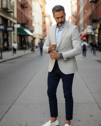 Sacou barbati slim fit gri 020 88-2.3