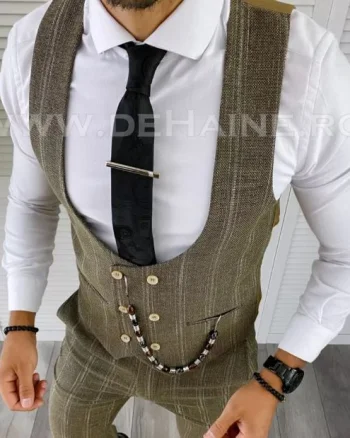 Vesta barbati eleganta slim fit cu mic defect def283 e 2-2