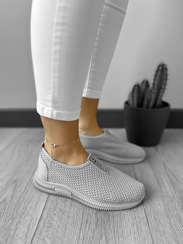 Espadrile dama casual gri CL10 T55-3