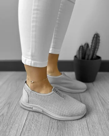 Espadrile dama casual gri CL10 T55-3