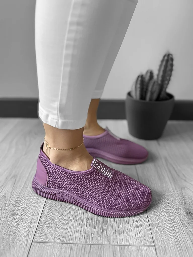 Espadrile dama casual mov CL10 T54-2