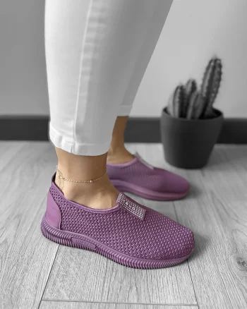 Espadrile dama casual mov CL10 T54-2