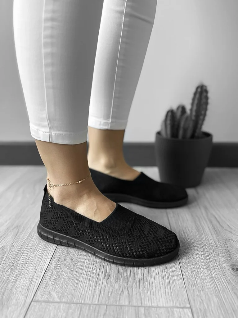 Espadrile dama casual negre CL01  T54-3