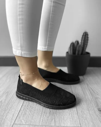 Espadrile dama casual negre CL01  T54-3
