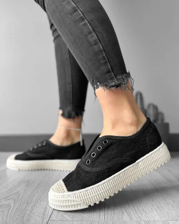Espadrile dama casual negre Y601  T55-2