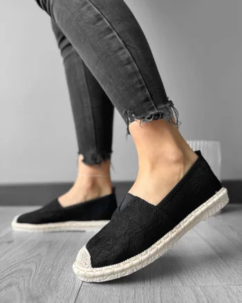 Espadrile dama casual negre A031