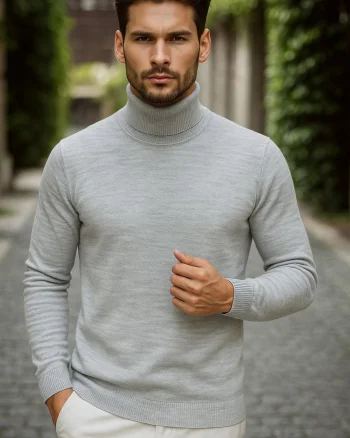 Helanca barbati slim fit gri deschis 13416 D3-4.4