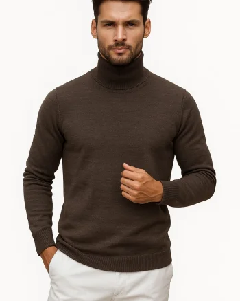 Helanca barbati slim fit maro 13416 D2-5.4