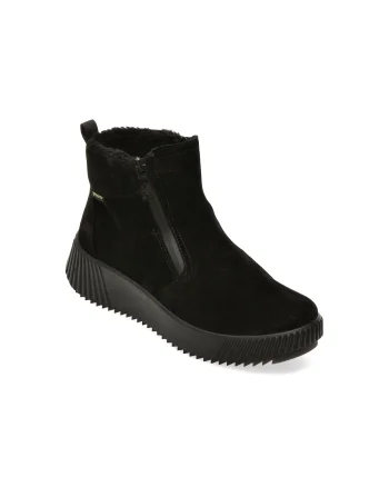 Ghete ARA negre, 26905, din piele intoarsa