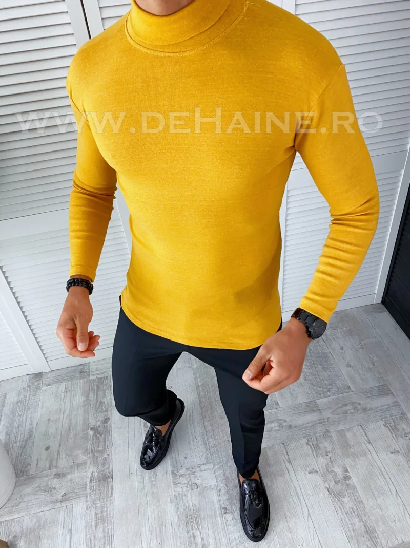 Helanca barbati slim fit mustar A2877 O2-4.2