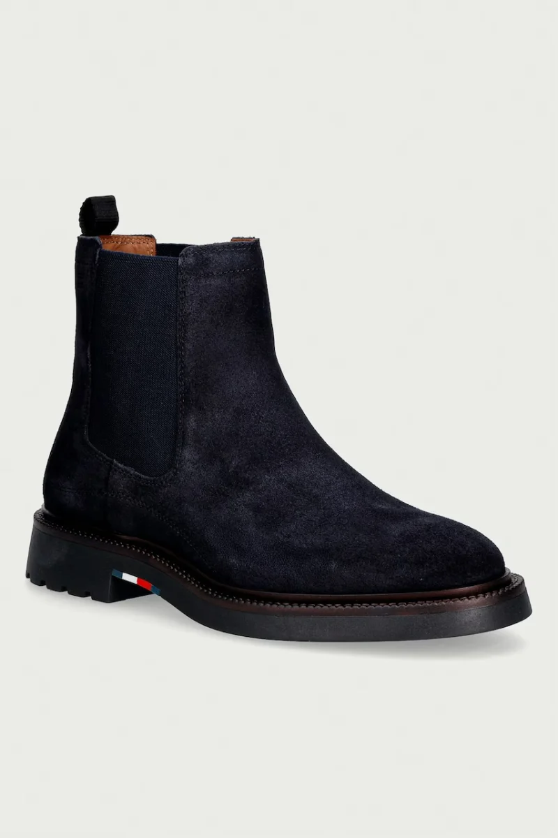 Tommy Hilfiger  ghete scurte pentru bărbați din piele întoarsă CORPORATE CASUAL SUEDE CHELSEA