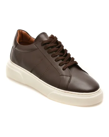 Pantofi sport LOST maro, LST109, din piele naturala