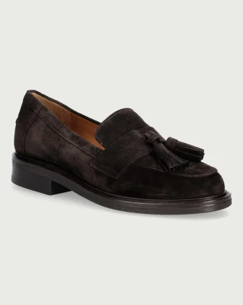 Billi Bi  mocasini pentru femei din piele întoarsă T.moro Delizioso suede 556