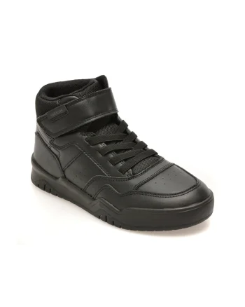 Ghete GEOX negre, J367RF, din piele ecologica